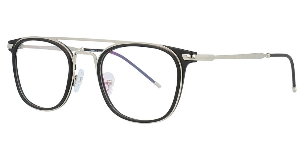 NEW iChill C7019 Black silver double bar aviator glasses